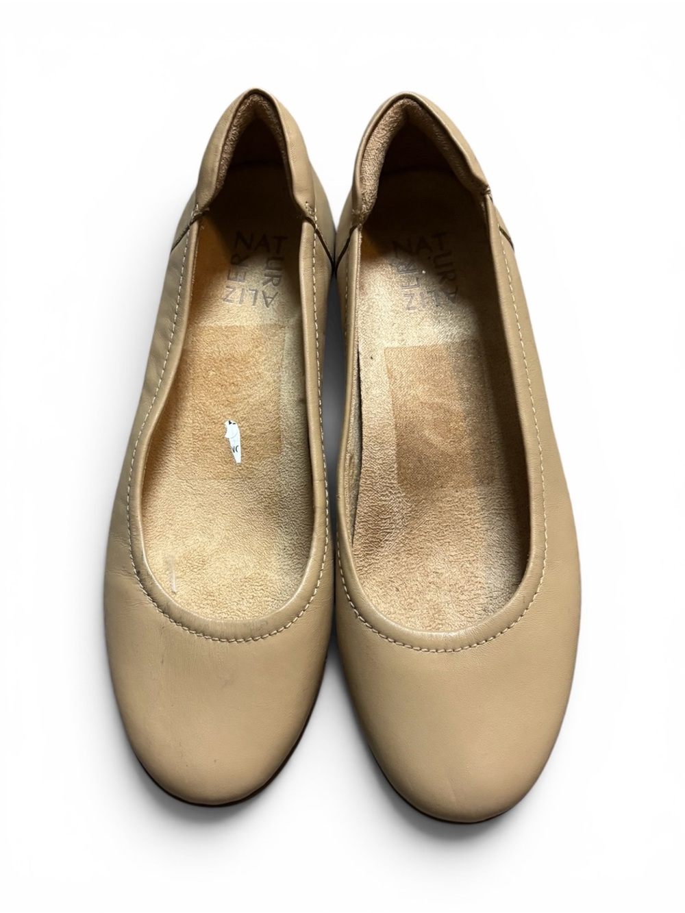 Womens Beige Naturalizer Flexy Slip On Ballet Flat Classic Office Shoes‎ Size 7